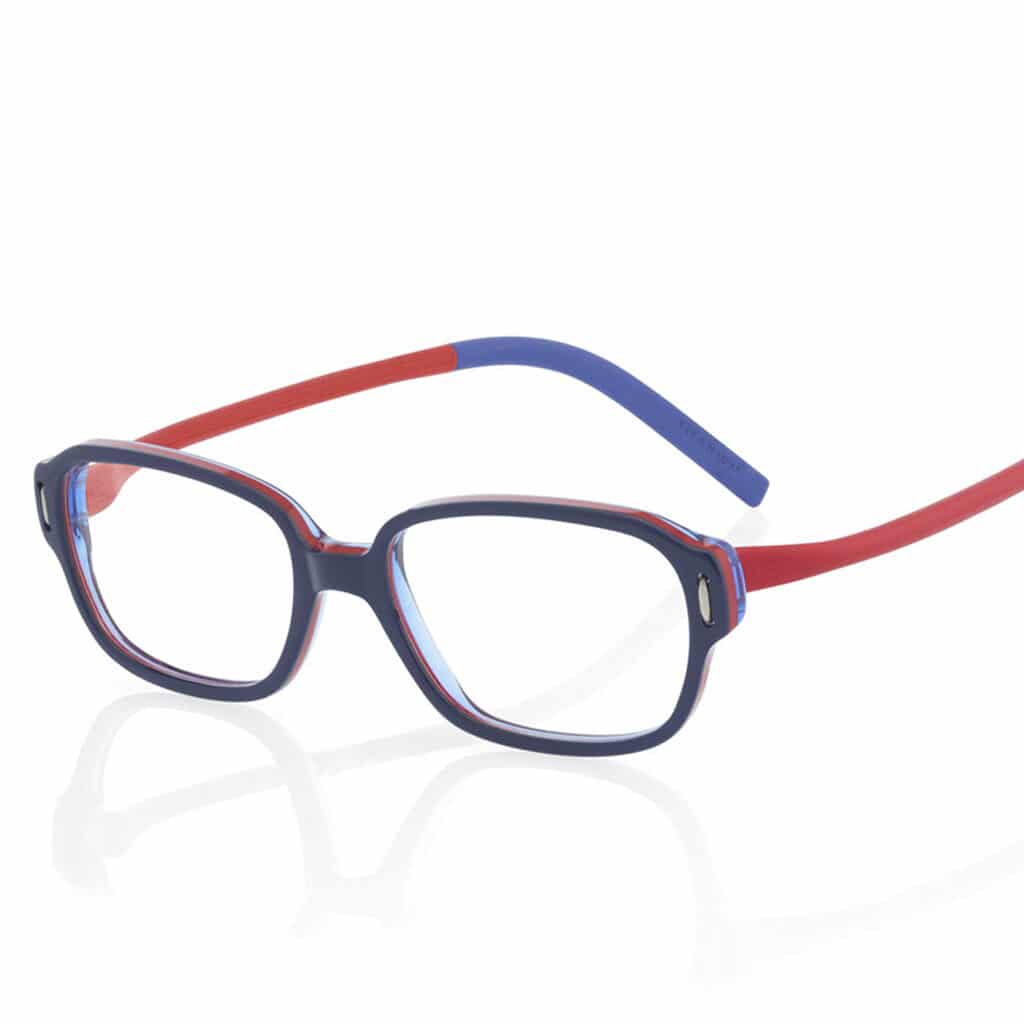 opticien-paris-16-createurs-minima-junior-lunette-enfant-rouge-et-bleu