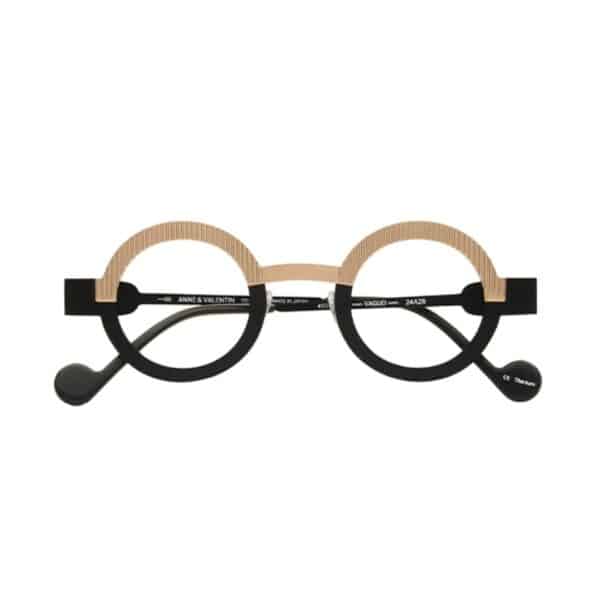 opticien paris 16 eshop anne et valentin vaguo noir et dorée