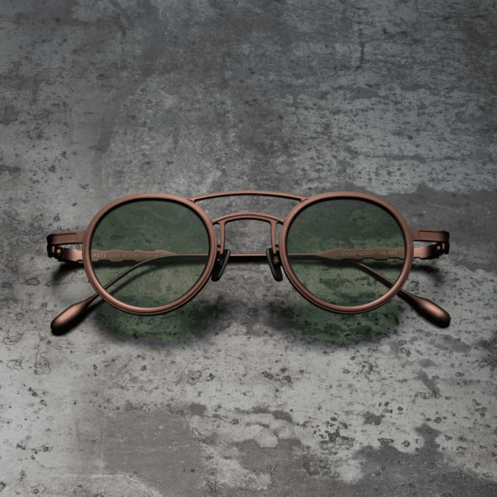 capote cacau bronze green gradient