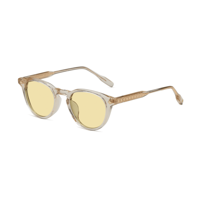 lunetterie générale dolce vita cristal fumé&or 18 carats:jaune